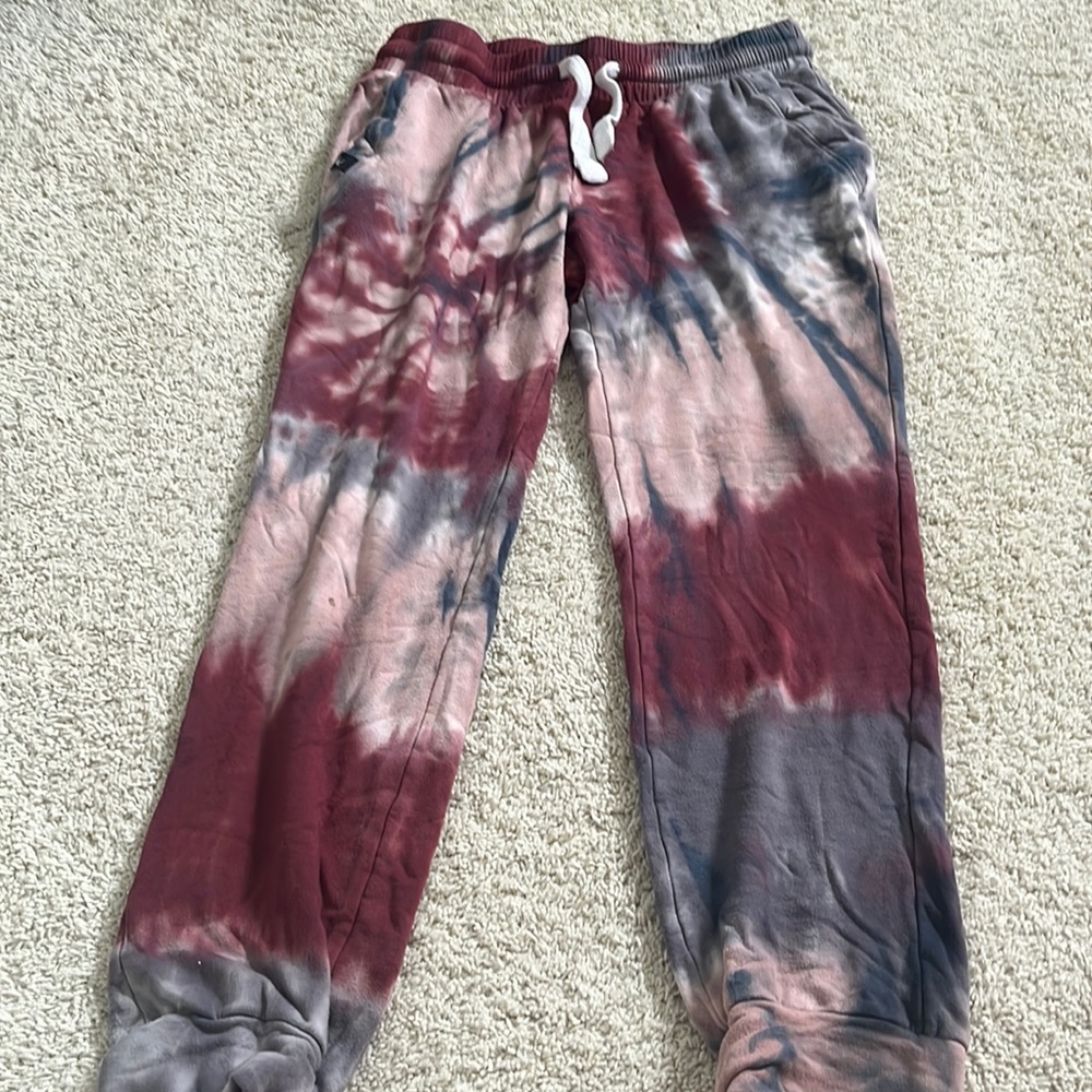 glyder tie die joggers, size XS